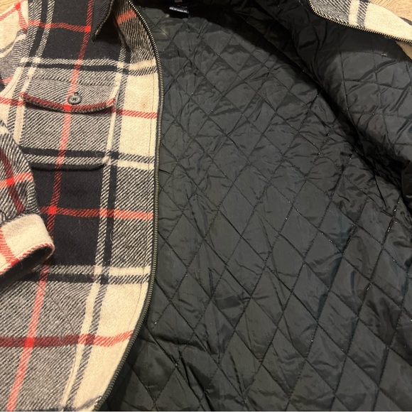 Women’s Ralph Lauren POLO Red Wool Plaid Quilted Field Jacket Sz S - Picture 6 of 8